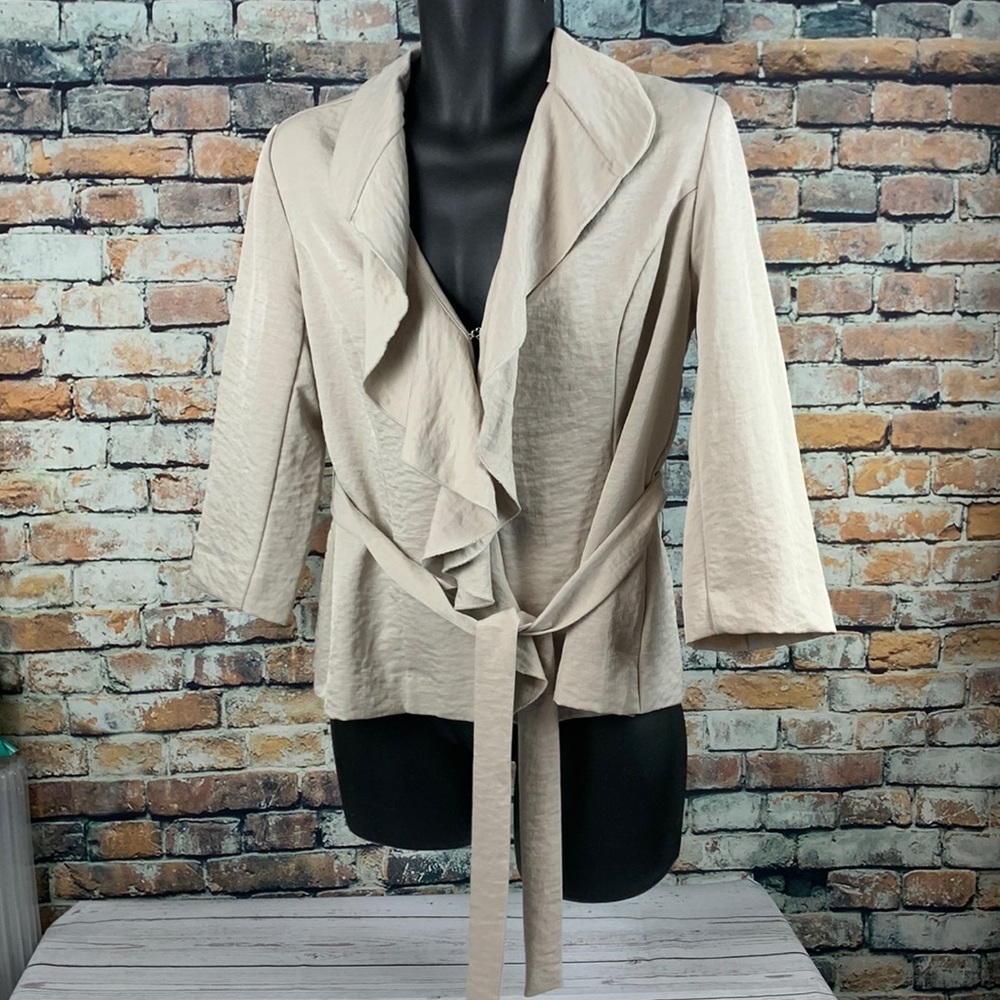 89th & Madison cream dress jacket size L